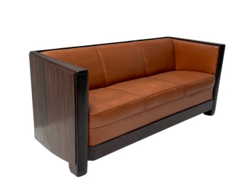 Art Deco Amsterdamse School Bench by Daniêl van Dorp for Gebroeders Reens